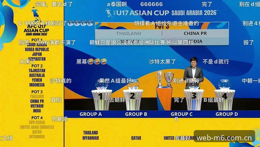 U17世界杯抽签揭晓，中国男女足分获上签与挑战，M6体育平台观赛体验升级